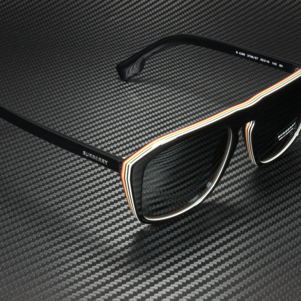Burberry Multi Layer Checkered 55mm Sunglasses - Picture 3 of 5